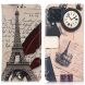 Чехол Deexe Life Style Wallet для Samsung Galaxy M32 (M325) - Eiffel Tower and Feather. Фото 2 из 8