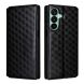 Чехол Deexe Rhombus Book для Samsung Galaxy A27 (A276) - Black. Фото 1 из 7