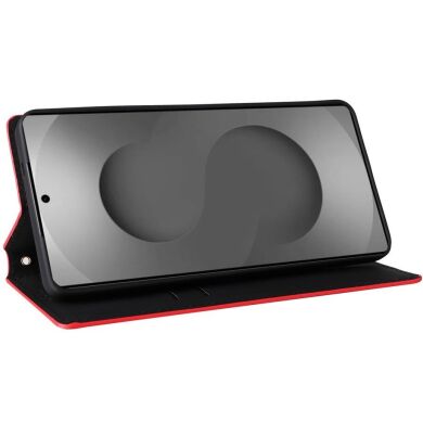 Чохол Deexe Rhombus Book для Samsung Galaxy S26 Ultra - Red