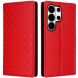Чохол Deexe Rhombus Book для Samsung Galaxy S26 Ultra - Red