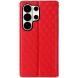 Чохол Deexe Rhombus Book для Samsung Galaxy S26 Ultra - Red