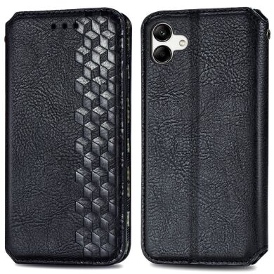 Чехол Deexe Rhombus Wallet для Samsung Galaxy A04 (A045) - Black