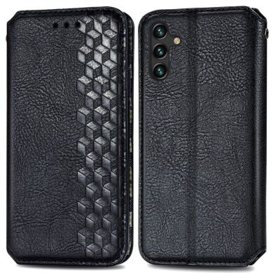 Чехол Deexe Rhombus Wallet для Samsung Galaxy A13 5G (A136) / A04s (A047) - Black