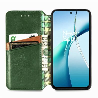 Чохол Deexe Rhombus Wallet для Samsung Galaxy A37 (A376) - Green