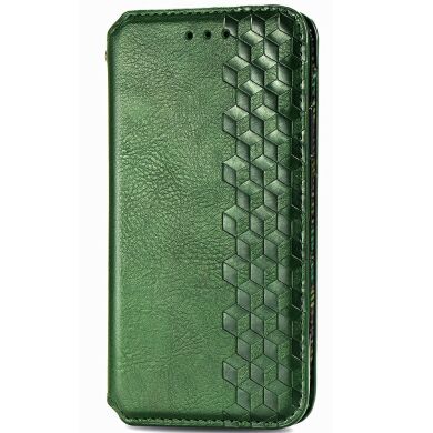 Чохол Deexe Rhombus Wallet для Samsung Galaxy A37 (A376) - Green
