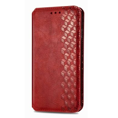 Чехол Deexe Rhombus Wallet для Samsung Galaxy S26 - Red