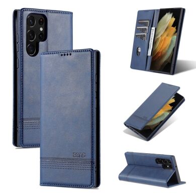 Чехол-книжка AZNS Classic Series для Samsung Galaxy S22 Ultra - Blue