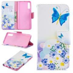 Чохол-книжка Deexe Color Wallet для Samsung Galaxy A70 (A705) - Blue Butterflies