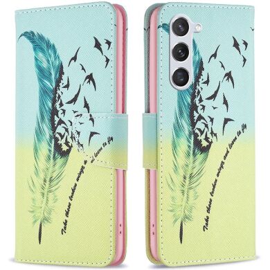 Чехол-книжка Deexe Color Wallet для Samsung Galaxy S24 (S921) / Galaxy S25 (S931) - Feather and Birds