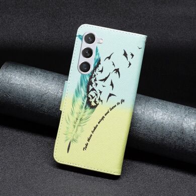 Чехол-книжка Deexe Color Wallet для Samsung Galaxy S24 (S921) / Galaxy S25 (S931) - Feather and Birds