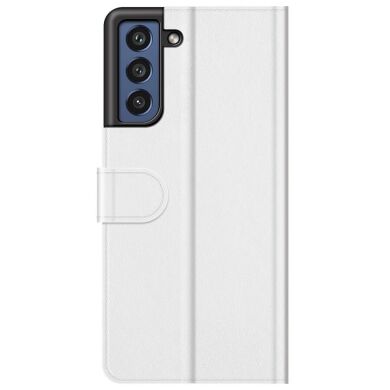 Чохол-книжка Deexe Wallet Style для Samsung Galaxy S21 FE (G990) - White
