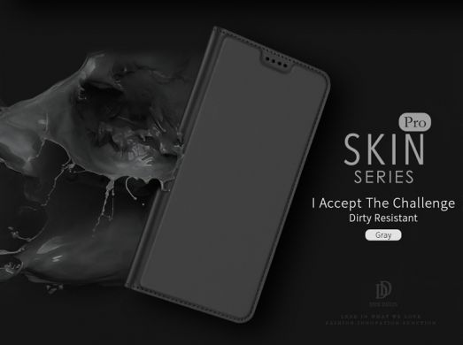Чохол-книжка DUX DUCIS Skin Pro для Samsung Galaxy A6+ 2018 (A605), серый