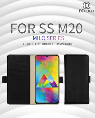 Чехол-книжка DZGOGO Milo Series для Samsung Galaxy M20 (M205) - Rose Gold