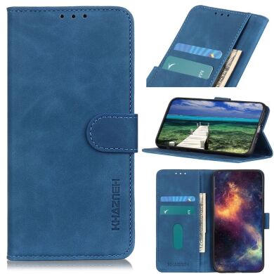 Чехол-книжка KHAZNEH Retro Wallet для Samsung Galaxy S22 (S901) - Blue