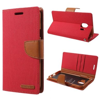 Чехол-книжка MERCURY Canvas Diary для Samsung Galaxy J4 2018 (J400) - Red