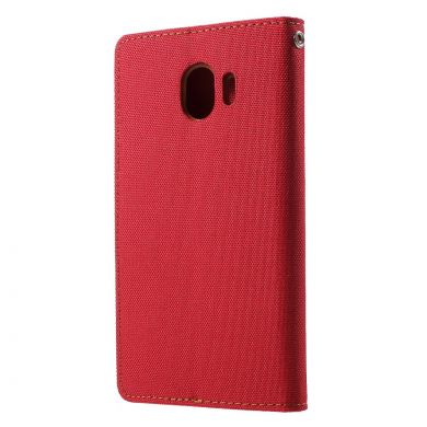 Чехол-книжка MERCURY Canvas Diary для Samsung Galaxy J4 2018 (J400) - Red
