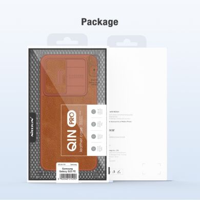 Чехол-книжка NILLKIN Qin Pro для Samsung Galaxy S23 FE - Brown