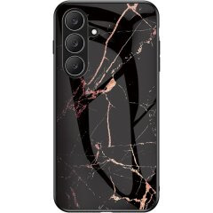 Чохол з малюнком Deexe Gradient Pattern для Samsung Galaxy S26 FE - Gold / Black