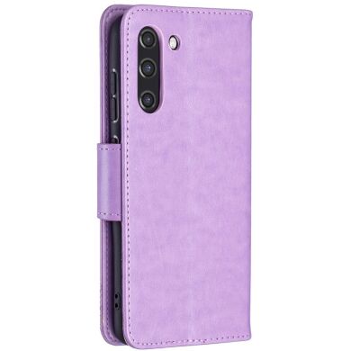 Чохол UniCase Butterfly Pattern для Samsung Galaxy S21 FE (G990) - Purple