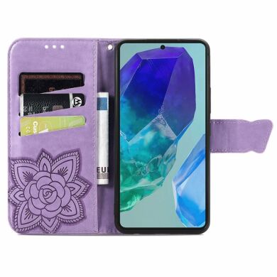 Чехол UniCase Butterfly Pattern для Samsung Galaxy S24 FE (S721) - Light Purple