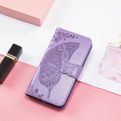 Чехол UniCase Butterfly Pattern для Samsung Galaxy S24 FE (S721) - Light Purple