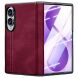 Чехол UniCase Leather Series (FF) для Samsung Galaxy Fold 8 - Dark Red. Фото 1 из 7