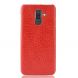 Пластиковый чехол Deexe Croco Style для Samsung Galaxy J8 2018 (J810) - Red. Фото 2 из 6