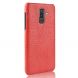 Пластиковый чехол Deexe Croco Style для Samsung Galaxy J8 2018 (J810) - Red. Фото 3 из 6
