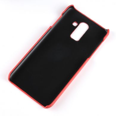 Пластиковий чохол Deexe Croco Style для Samsung Galaxy J8 2018 (J810) - Red