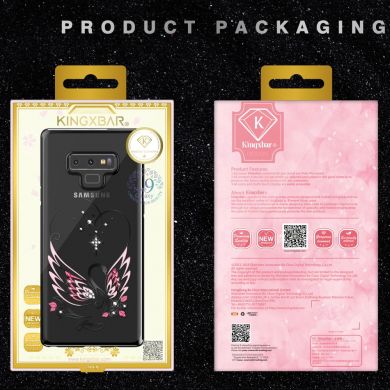 Пластиковый чехол KINGXBAR Diamond Series для Samsung Galaxy Note 9 (N960) - Black / Rose Gold