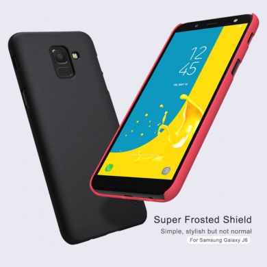 Пластиковый чехол NILLKIN Frosted Shield для Samsung Galaxy J6 2018 (J600) - Red