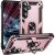 Протиударний чохол з підставкою Deexe Armor Case для Samsung Galaxy S26 FE - Rose Gold