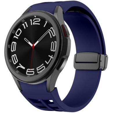 Ремешок Deexe Aurora Strap для Samsung Galaxy Watch 4 / 4 Classic / 5 / 5 Pro / 6 / 6 Classic / 7 / FE - Midnight Blue