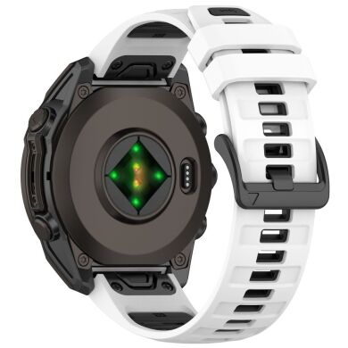 Ремешок Deexe Dual Color для часов с шириной крепления 22мм - White / Black