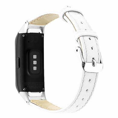 Ремінець Deexe Leather Strap для Samsung Galaxy Fit (SM-R370) - White