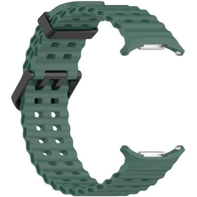 Ремешок Deexe Ocean Strap для Samsung Galaxy Watch Ultra (47mm) - Dark Green