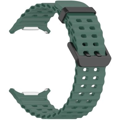 Ремешок Deexe Ocean Strap для Samsung Galaxy Watch Ultra (47mm) - Dark Green