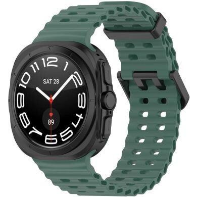 Ремешок Deexe Ocean Strap для Samsung Galaxy Watch Ultra (47mm) - Dark Green