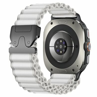 Ремінець Reframe Ripple Pattern для Samsung Galaxy Watch Ultra (47mm) / Ultra (2025) - White / Black