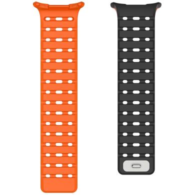 Ремешок Reframe Sport Band для Samsung Galaxy Watch Ultra (47mm) / Ultra (2025) - Black / Orange