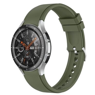 Ремінець UniCase Silicone Strap для Samsung Galaxy Watch 4 Classic (46mm) / Watch 4 Classic (42mm) / Watch 4 (40mm) / Watch 4 (44mm) - Blackish Green