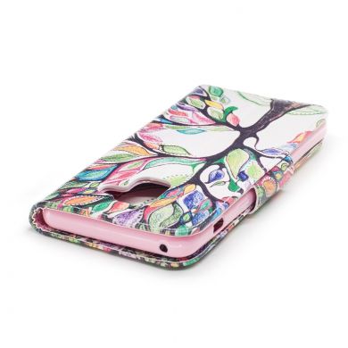 Чохол-книжка Deexe Color Wallet для Samsung Galaxy A8 2018 (A530), Colorful Tree
