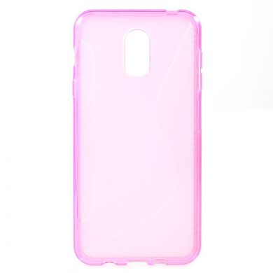 Силиконовый Deexe S Line чехол для Samsung Galaxy J7 2017 (J730) - Pink
