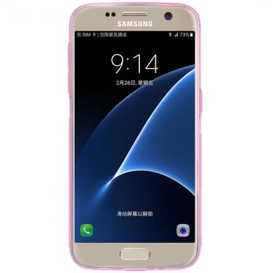 Силиконовая накладка NILLKIN Nature TPU 0.6mm для Samsung Galaxy S7 (G930) - Pink