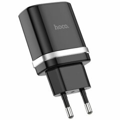 Мережевий зарядний пристрій Hoco C12Q Smart QC3.0 (3A) - Black