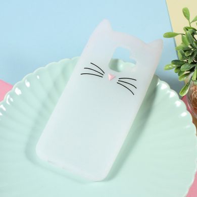 Силиконовый (TPU) чехол Deexe Cat 3D Series для Samsung Galaxy A6 2018 (A600) - Transparent