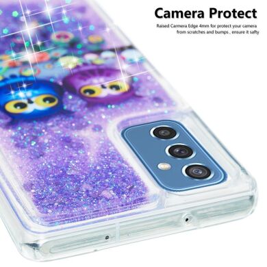 Силиконовый (TPU) чехол Deexe Fashion Glitter для Samsung Galaxy M52 (M526) - Dandelion