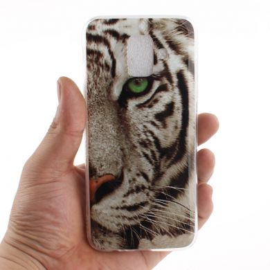 Силиконовый (TPU) чехол Deexe Life Style для Samsung Galaxy A6 2018 (A600) - Tiger
