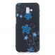 Силиконовый (TPU) чехол Deexe Life Style для Samsung Galaxy J6+ (J610) - Blue Flower. Фото 2 из 5