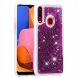 Силіконовий (TPU) чохол Deexe Liquid Glitter для Samsung Galaxy A20s (A207), Purple